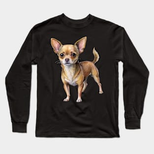 Cute Chihuahua Dog Breed Long Sleeve T-Shirt